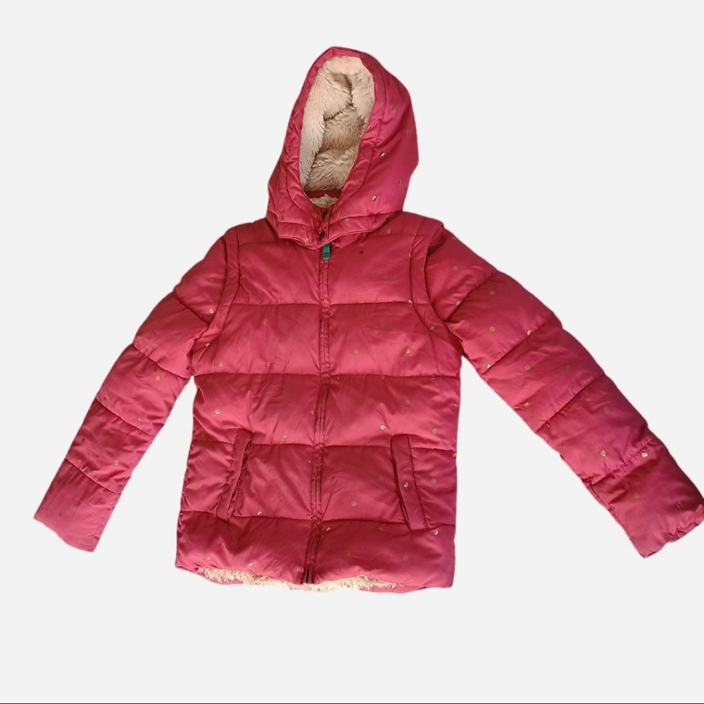 Mini Boden Size 11/12 Children's Winter Coat Pink